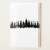 Hochzeitsplaner für rustikales Waldwasser Planer (Rückseite)