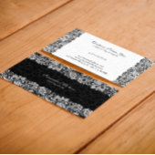Hochzeitsplaner für Schwarz-weiße Hochzeitslehre Visitenkarte
