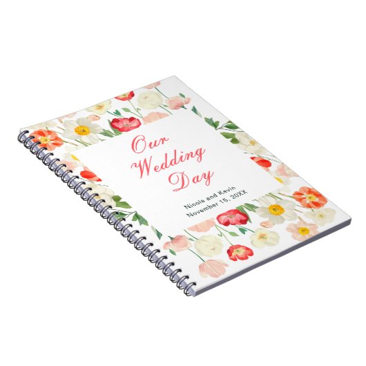 Hochzeitsplaner für Tulips und Daffodils Notizblock (Rechte Seite)