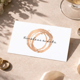 Hochzeitsplaner Geschäftskarte Elegantes Roségold Visitenkarte