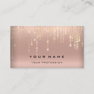 Hochzeitsplaner Gray Rose Gold Streicher Visitenkarte