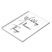 Hochzeitsplaner, Hochzeitsplaner , Weddin Notizblock (Linke Seite)