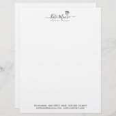 Hochzeitsplaner Hört Kronskriptsignatur Briefbogen (Vorne/Hinten)