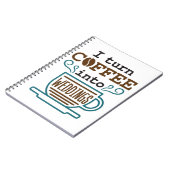 Hochzeitsplaner Ich mache Kaffee zu Hochzeiten Notizblock (Linke Seite)