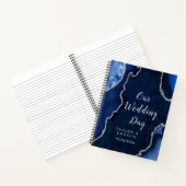 Hochzeitsplaner in Navy und Silber-Achat Notizblock (Innenseite)
