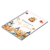 Hochzeitsplaner Kleine Pumpkin Floral Baby Dusche Notizblock (Linke Seite)