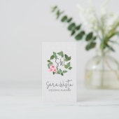 Hochzeitsplaner-Monogramm Visitenkarte (Stehend Vorderseite)