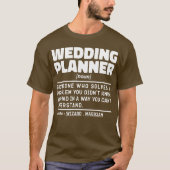 Hochzeitsplaner Noun Verlobung Organisation Funny T-Shirt (Vorderseite)