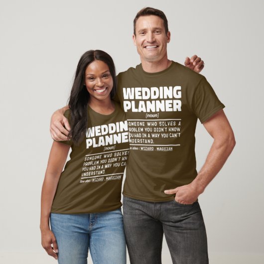 Hochzeitsplaner Noun Verlobung Organisation Funny T-Shirt (Unisex)