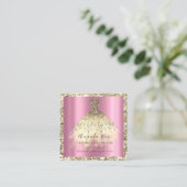 Hochzeitsplaner Orchid Gold Glitzer Park Terminkarte (Stehend Vorderseite)