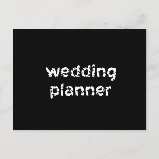 Hochzeitsplaner Postkarte (Vorderseite)