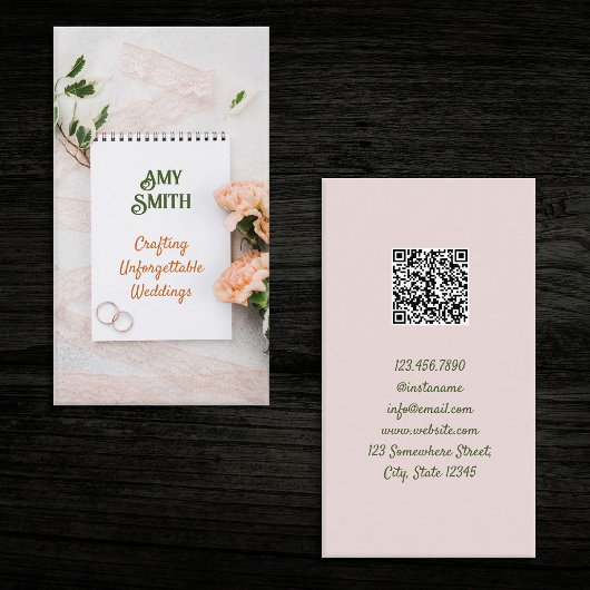 Hochzeitsplaner QR Business Card Visitenkarte