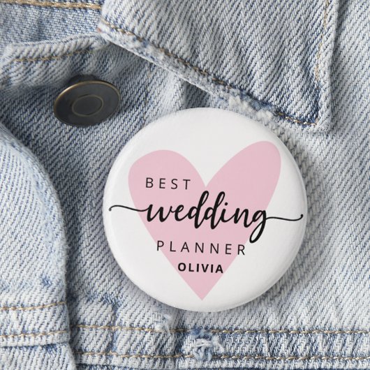 Hochzeitsplaner Rosa Button