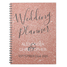 Hochzeitsplaner Rosa - Rose Gold Sparkle Glitzer