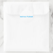 Hochzeitsplaner Runder Aufkleber (Tasche)