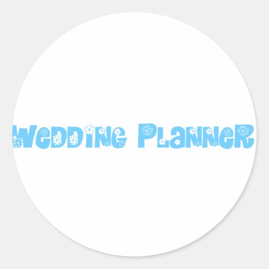 Hochzeitsplaner Runder Aufkleber (Vorderseite)
