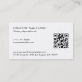 Hochzeitsplaner Schwarz-Weiß-Paisley Visitenkarte (Rückseite)