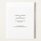 Hochzeitsplaner Verlobung Foto Collage Planer (Rückseite)