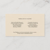 Hochzeitsplaner Vintage Rote Rosen Bluebird Visitenkarte (Rückseite)