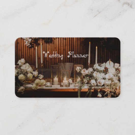 Hochzeitsplaner Visitenkarte (Vorderseite)