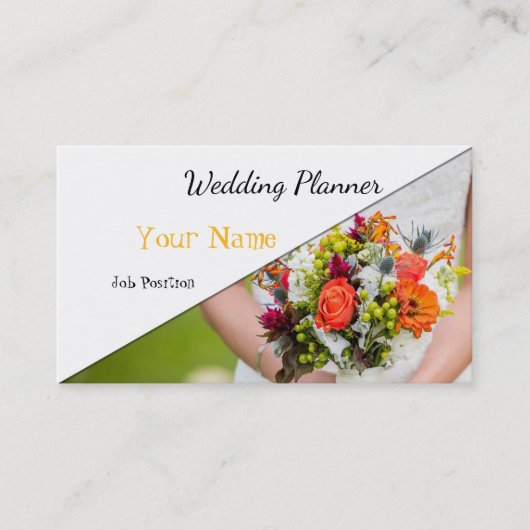 Hochzeitsplaner Visitenkarte (Vorderseite)