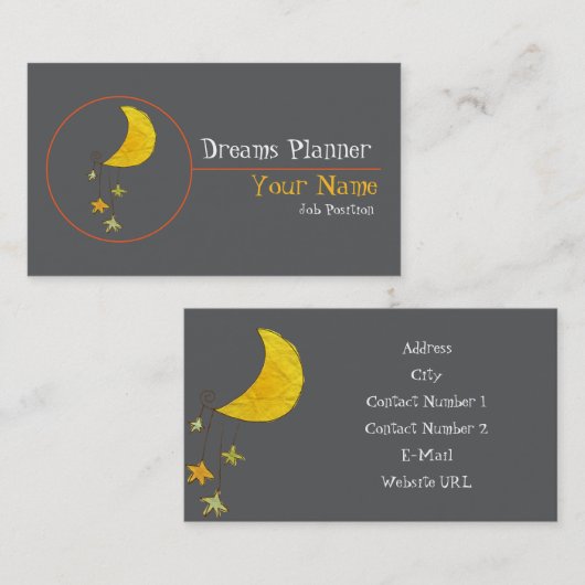 Hochzeitsplaner Visitenkarte (Vorne/Hinten)