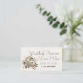 Hochzeitsplaner Visitenkarte (Stehend Vorderseite)
