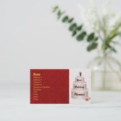 Hochzeitsplaner Visitenkarte (Stehend Vorderseite)