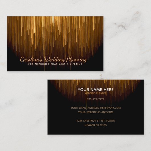 Hochzeitsplaner Visitenkarte (Vorne/Hinten)