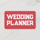 Hochzeitsplaner Visitenkarte (Vorderseite)