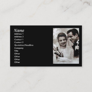 Hochzeitsplaner Visitenkarte im Vintage-Stil