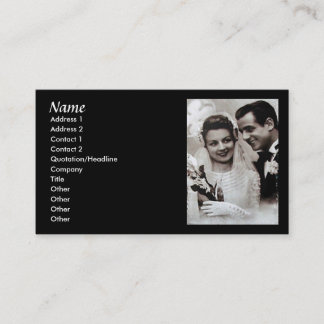 Hochzeitsplaner Visitenkarte im Vintage-Stil