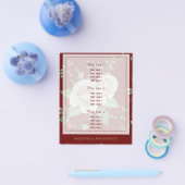 Hochzeitsplaner | Vorlage für Red Burgundy Gold Ro Flyer (Einzeln)