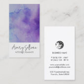 Hochzeitsplaner Wasserfarbe Visitenkarte (Vorne/Hinten)