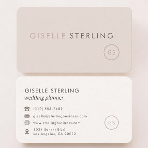 Hochzeitsplanerin Professionell Weiblich Visitenkarte