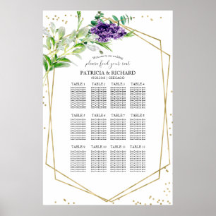 Hochzeitsplanung Elegantes Grünes Poster