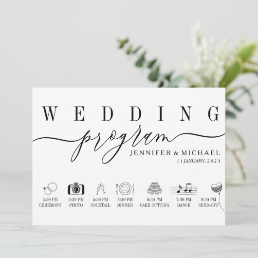 Hochzeitsplanung für das benutzerdefinierte Symbol Programm (Stehend Vorderseite)