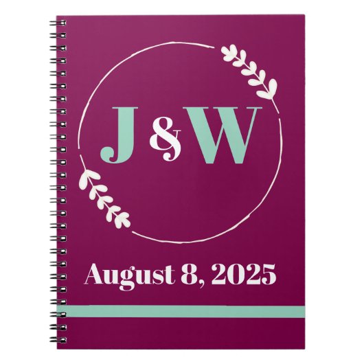 Hochzeitsplanung oder Postveranstaltung Notizblock (Vorderseite)