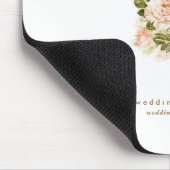 Hochzeitsplanung Romantische Rose Ampersand Mousepad (Ecke)