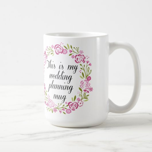 Hochzeitsplanungs-Kaffee-Tasse Kaffeetasse (Rechts)