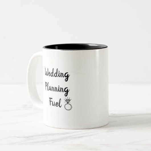 Hochzeitsplanungsmittel Zweifarbige Tasse (Vorderseite Links)