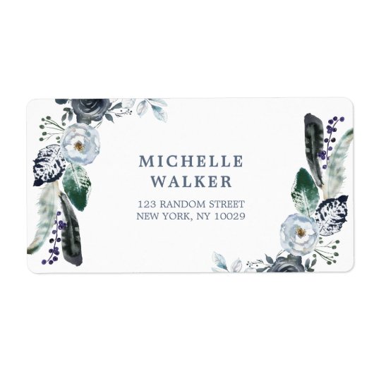 Hochzeitsplattform für Navy Floral Boho (Vorne)