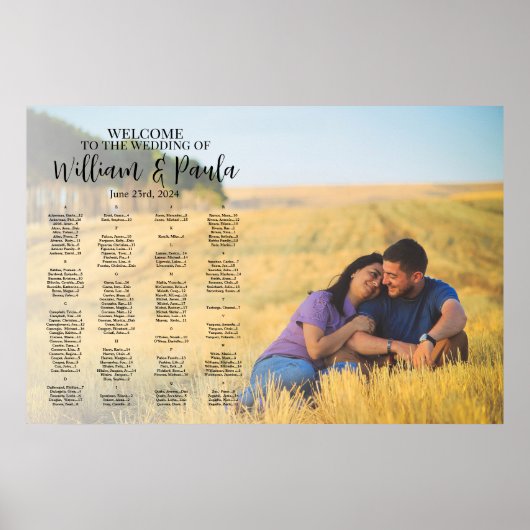 Hochzeitsplattform mit Foto Poster (Vorne)