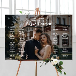 Hochzeitsplattform mit Foto Poster