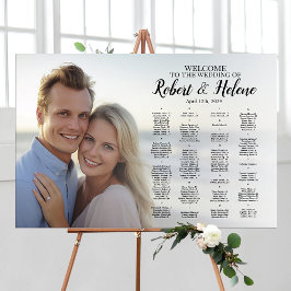 Hochzeitsplattform mit Foto Poster
