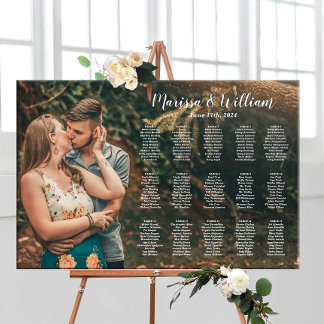Hochzeitsplattform mit Foto Poster
