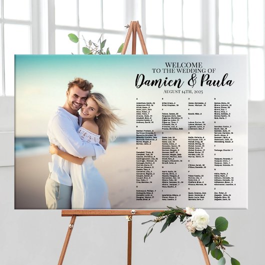 Hochzeitsplattform mit Foto Poster