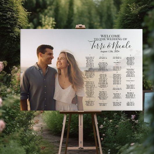 Hochzeitsplattform mit Foto Poster