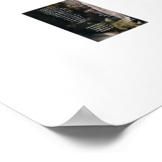 Hochzeitsplattform mit Foto Poster (Ecke)