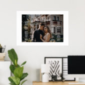 Hochzeitsplattform mit Foto Poster (Heimbüro)